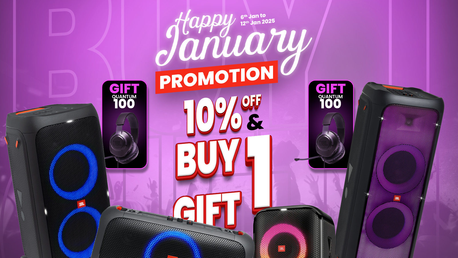 JBL Happy January Promotion (6 Jan - 12 Jan)